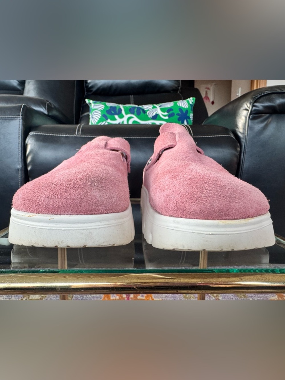 Papillio Suede Clog Mule in Dusty Pink 41 - Picture 3 of 12
